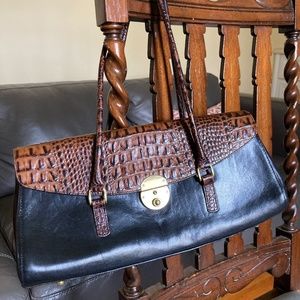 Vintage Brahmin Crocodile Leather Purse